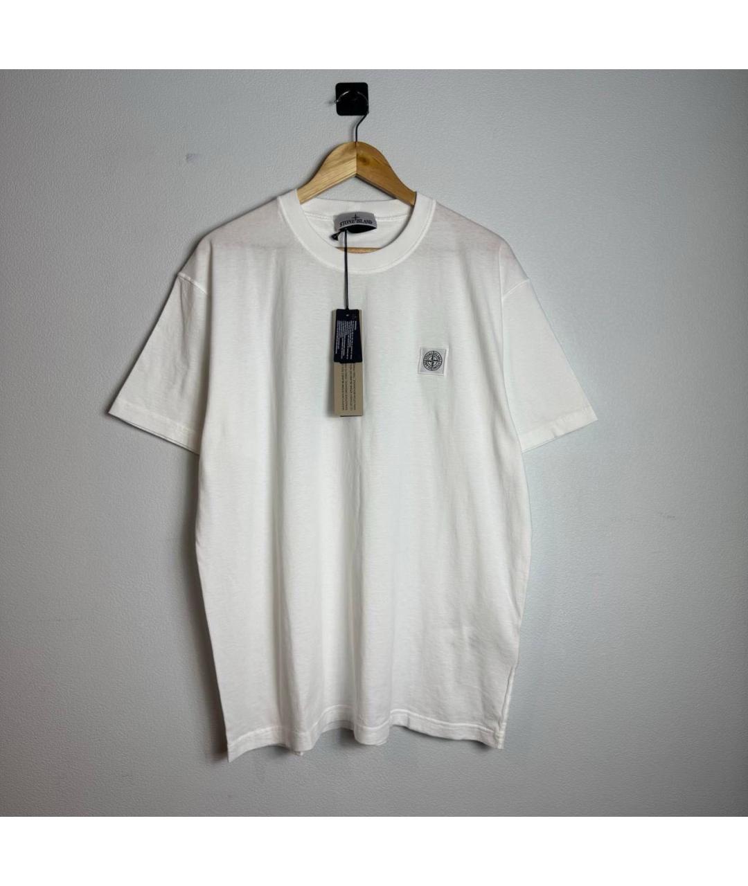 STONE ISLAND Белая футболка, фото 6