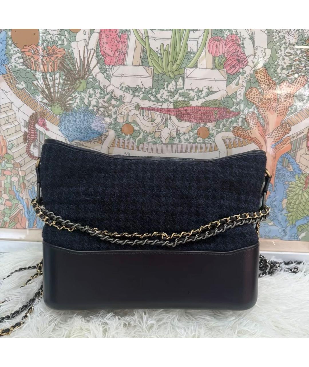 CHANEL Черная тканевая сумка через плечо, фото 2