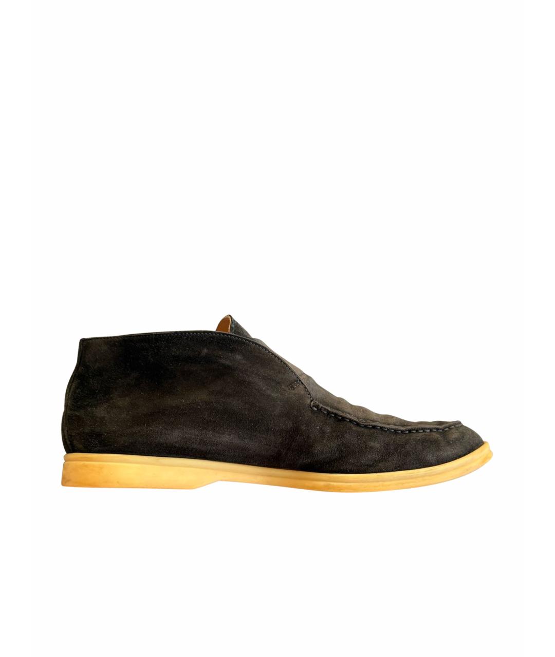 LORO PIANA Черные лоферы, фото 1