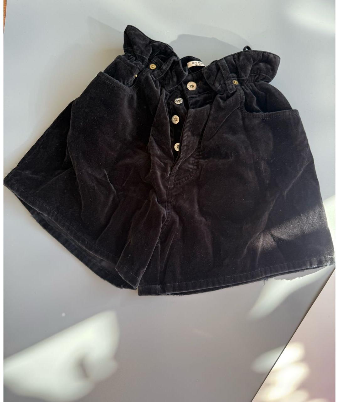 MIU MIU Черные шорты, фото 7