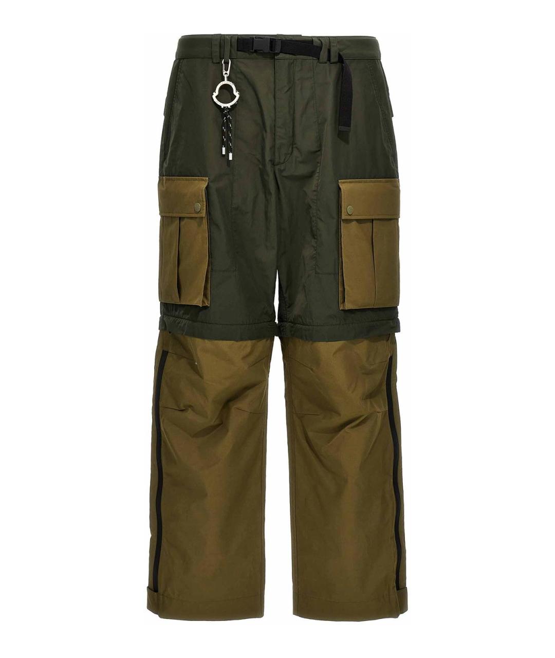 MONCLER Хаки повседневные брюки, фото 1