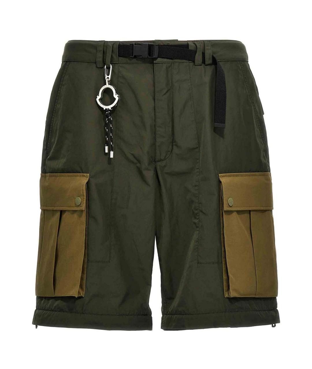 MONCLER Хаки повседневные брюки, фото 2