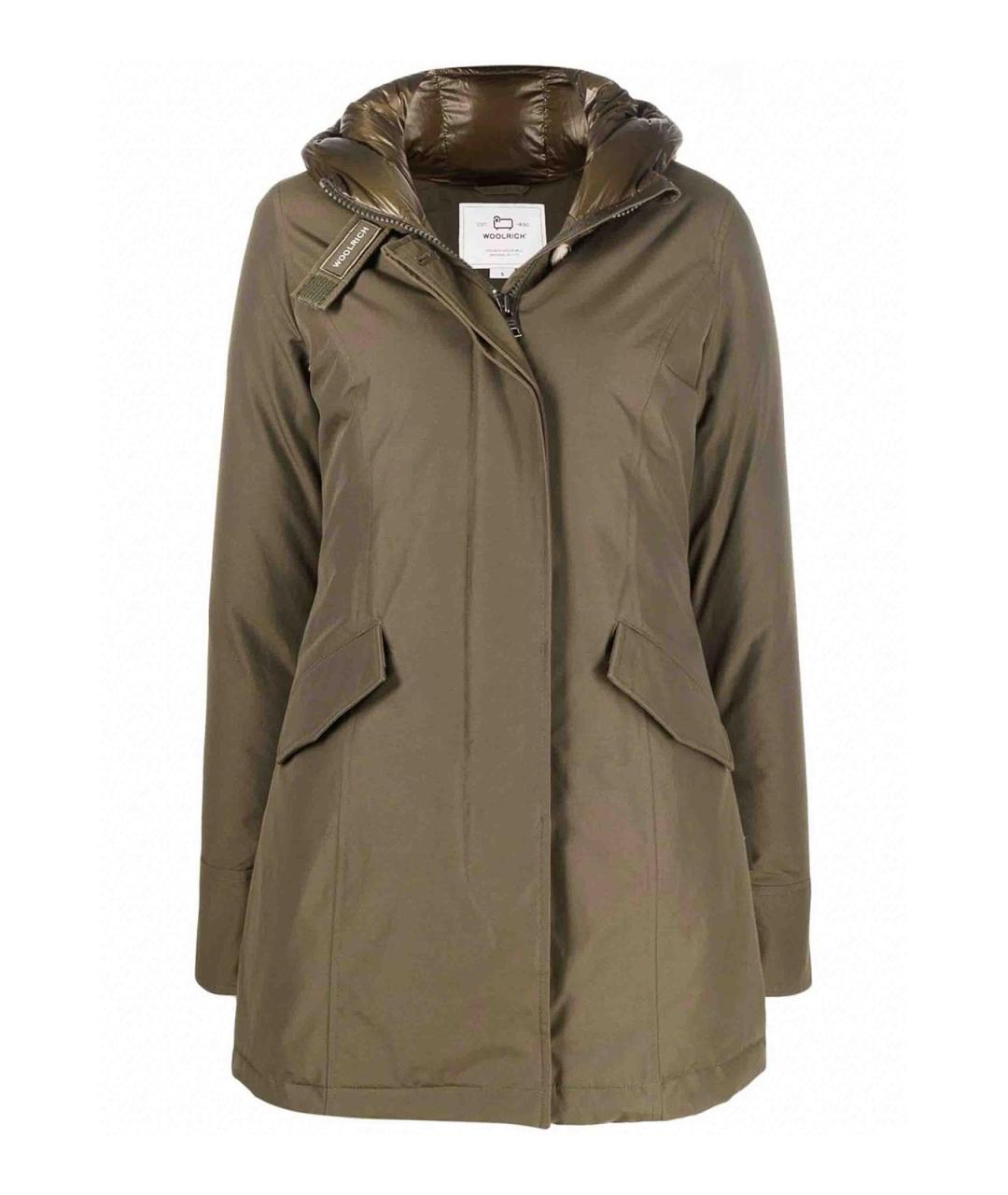 WOOLRICH Хаки нейлоновая парка, фото 1