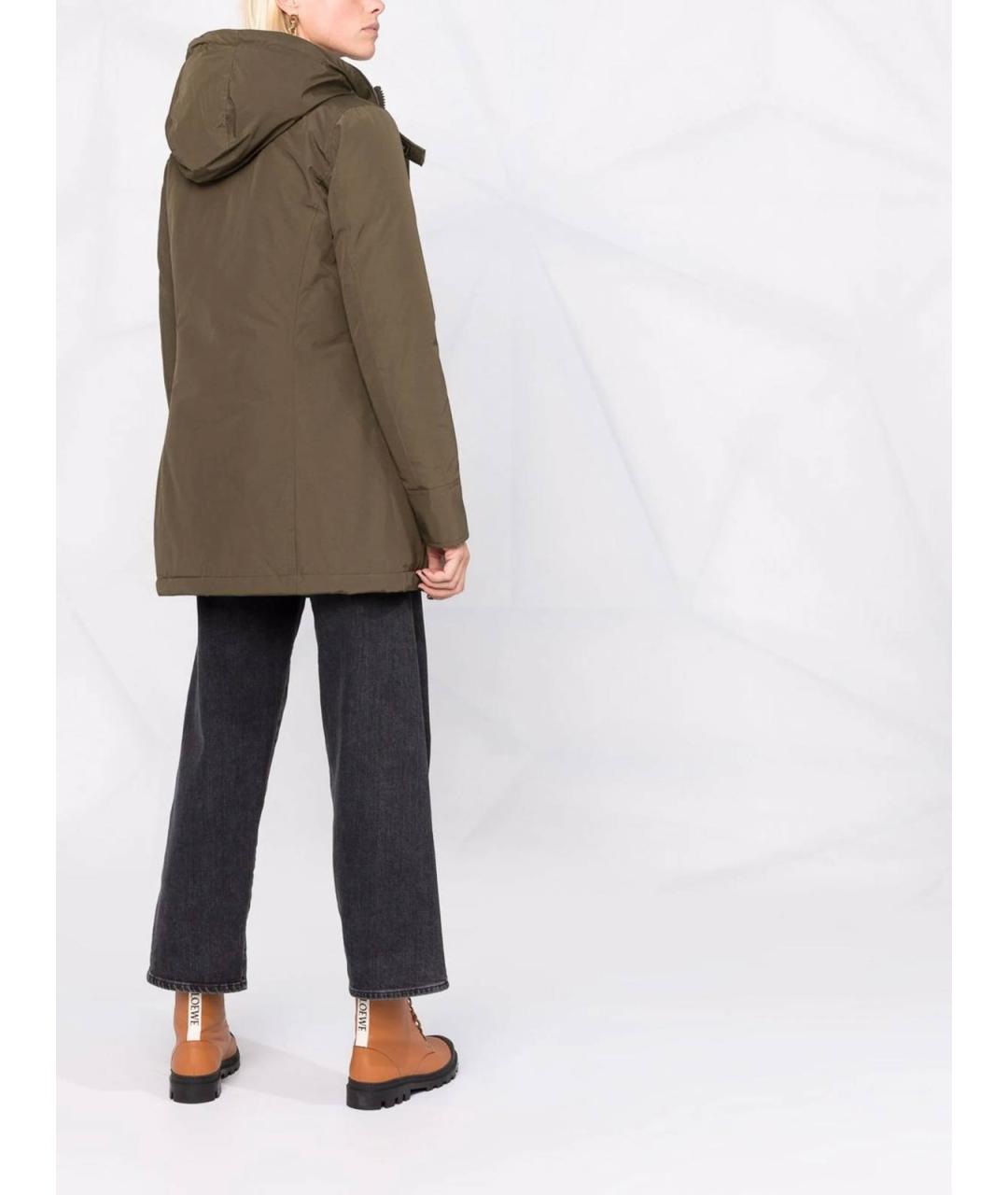 WOOLRICH Хаки нейлоновая парка, фото 6