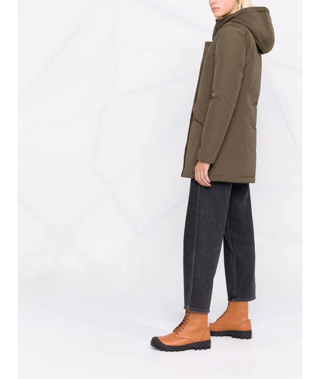 WOOLRICH Хаки нейлоновая парка, фото 4