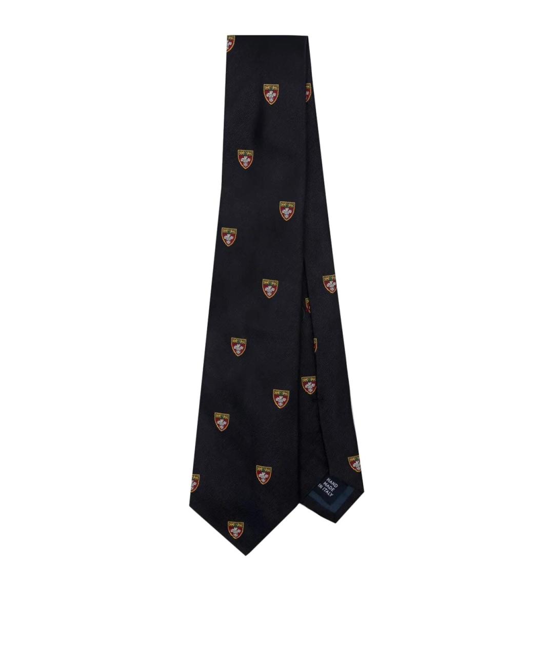 POLO RALPH LAUREN Темно-синий шелковый галстук, фото 1