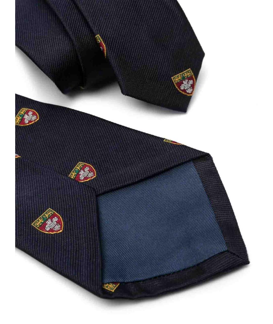 POLO RALPH LAUREN Темно-синий шелковый галстук, фото 2