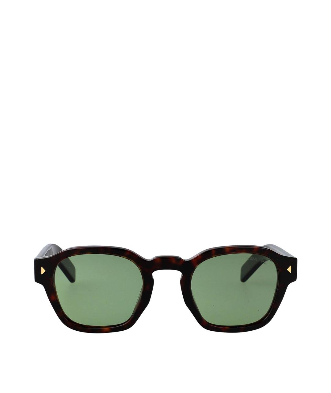 PRADA Коричневые солнцезащитные очки, фото 1