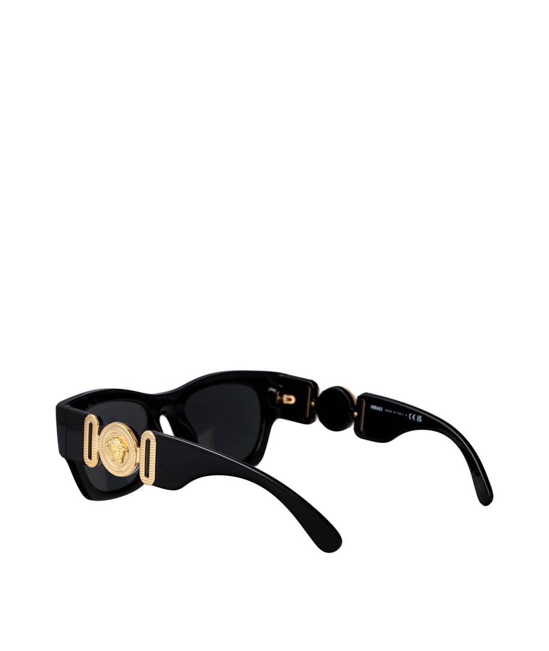 VERSACE Черные солнцезащитные очки, фото 4