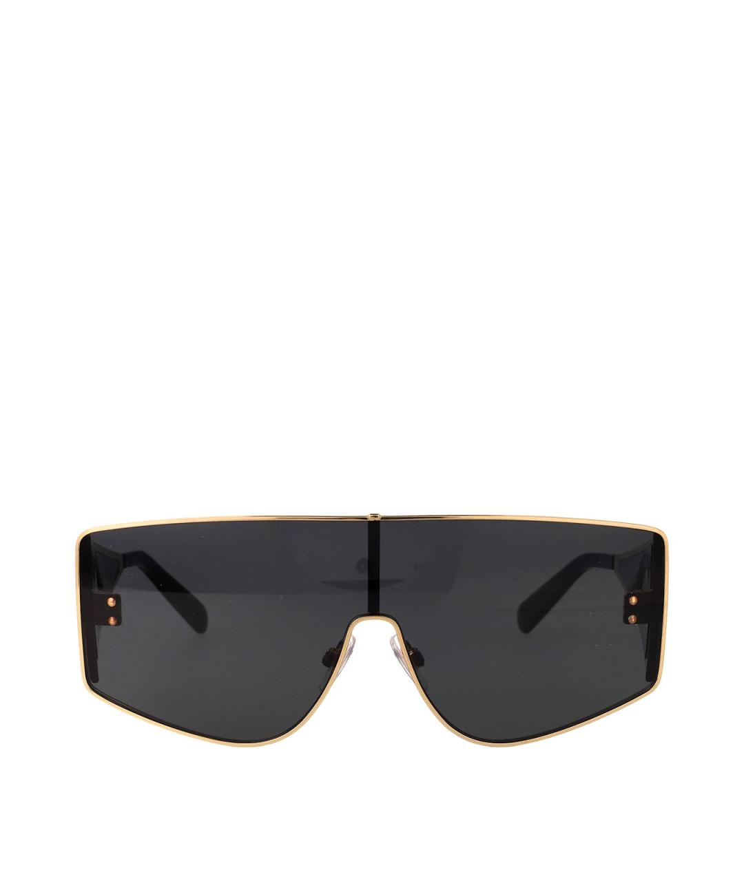 DOLCE&GABBANA Золотые металлические солнцезащитные очки, фото 1
