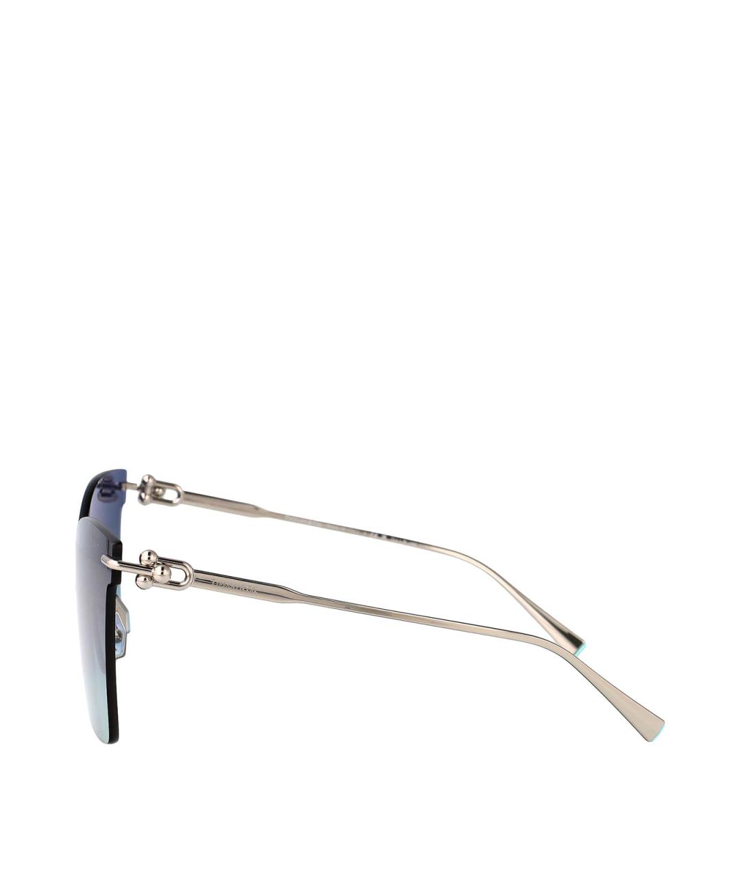 TIFFANY&CO Серебряные металлические солнцезащитные очки, фото 3