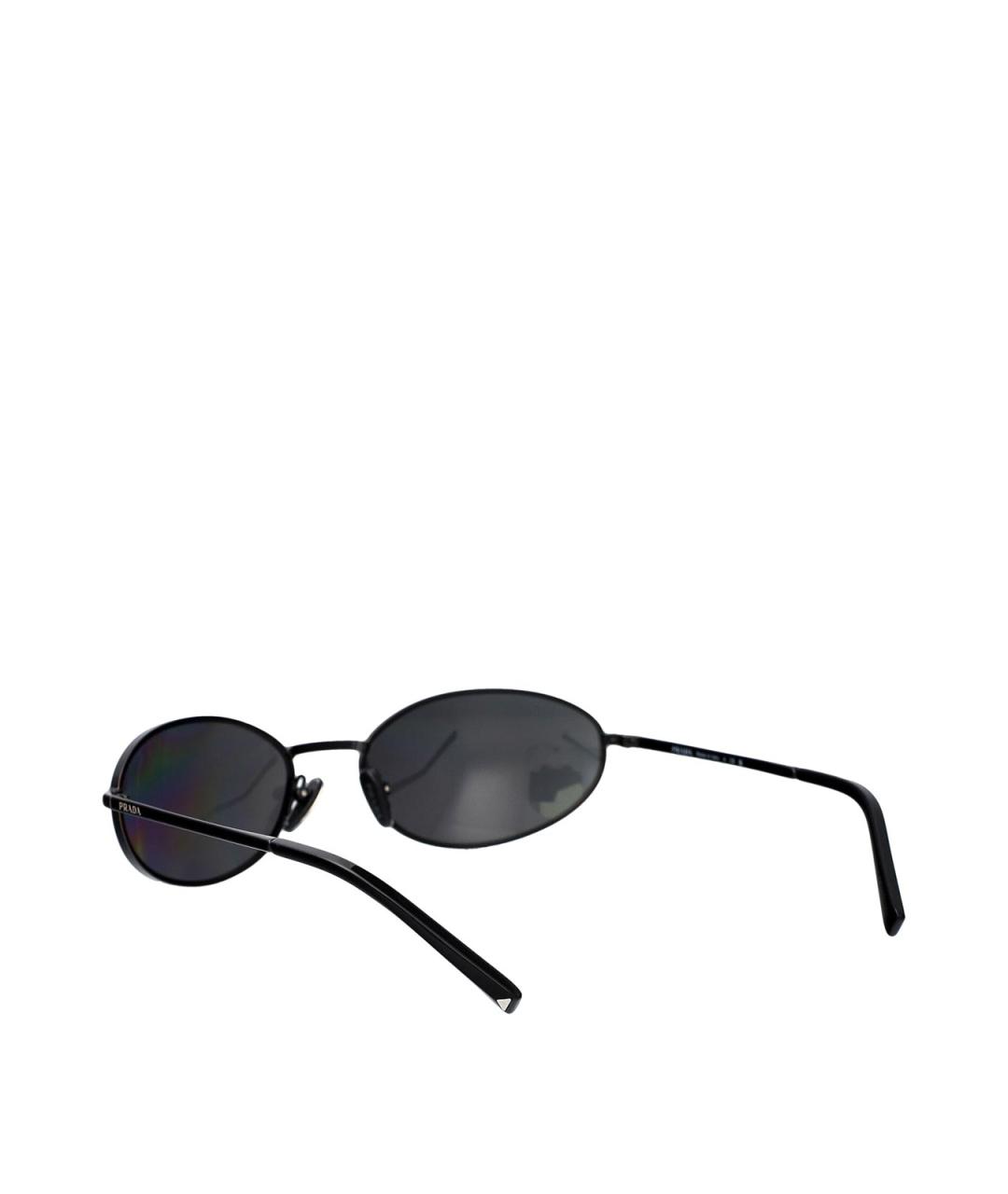 PRADA Черные металлические солнцезащитные очки, фото 4