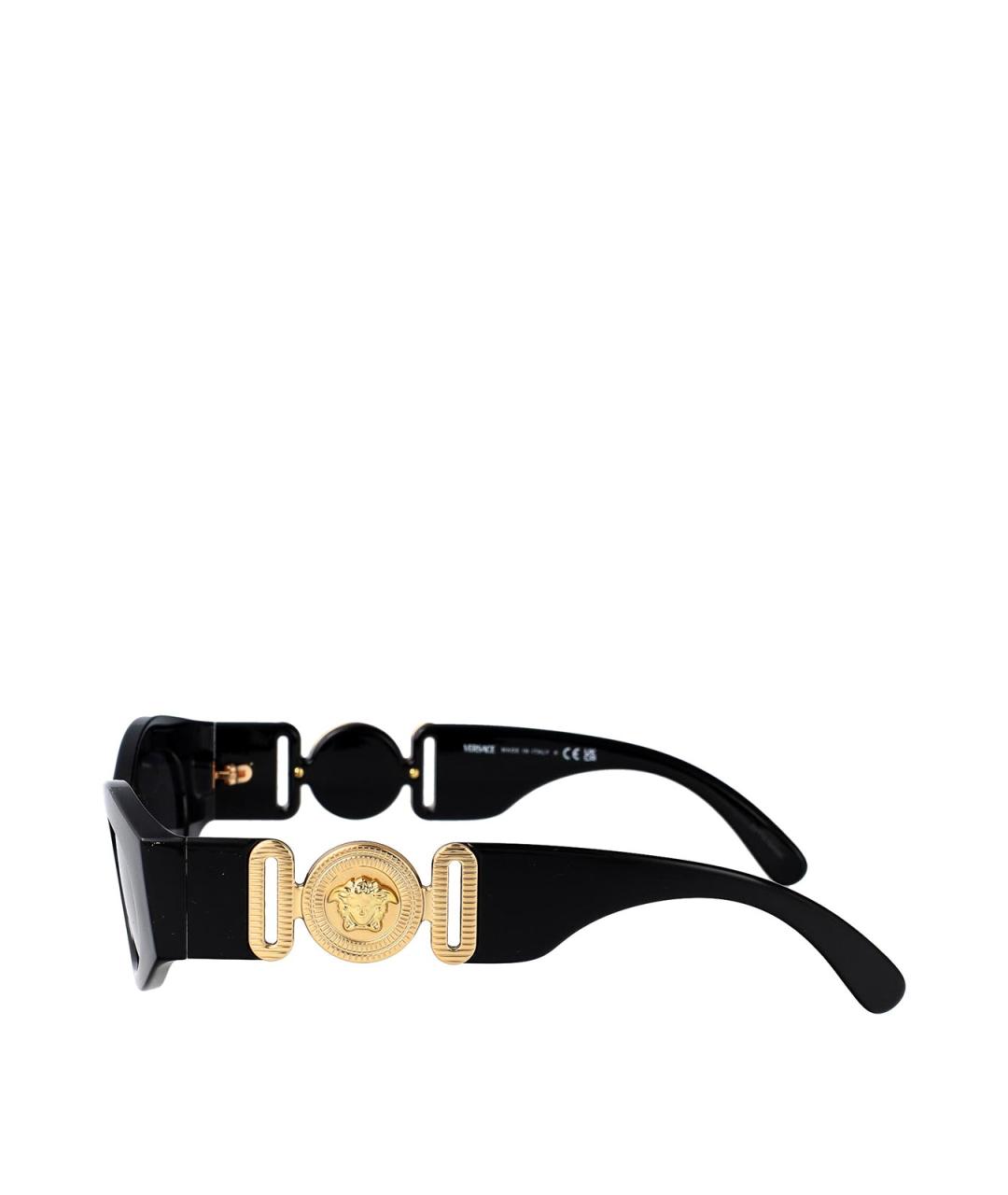 VERSACE Черные солнцезащитные очки, фото 3