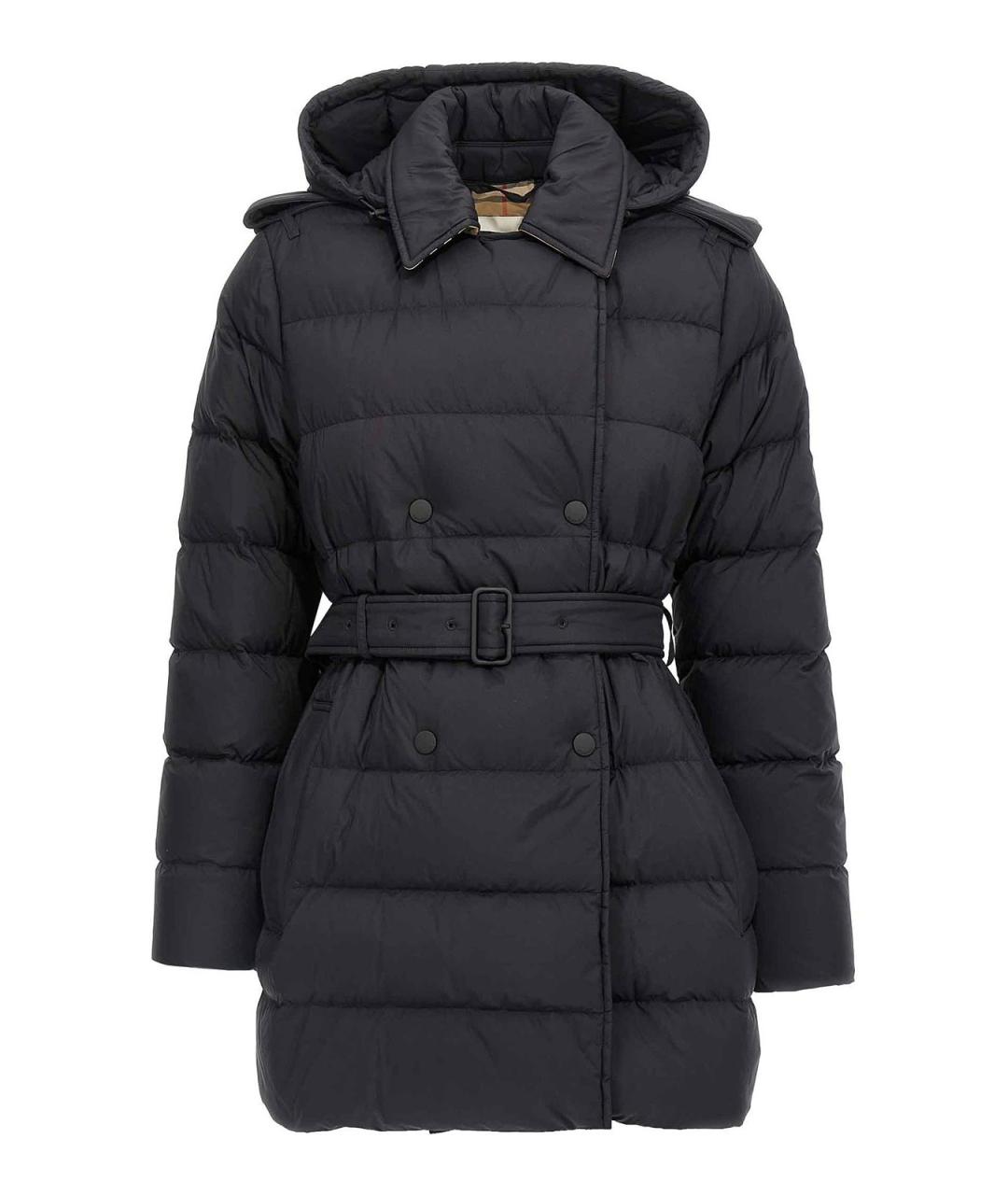 BURBERRY Черная полиамидовая куртка, фото 1