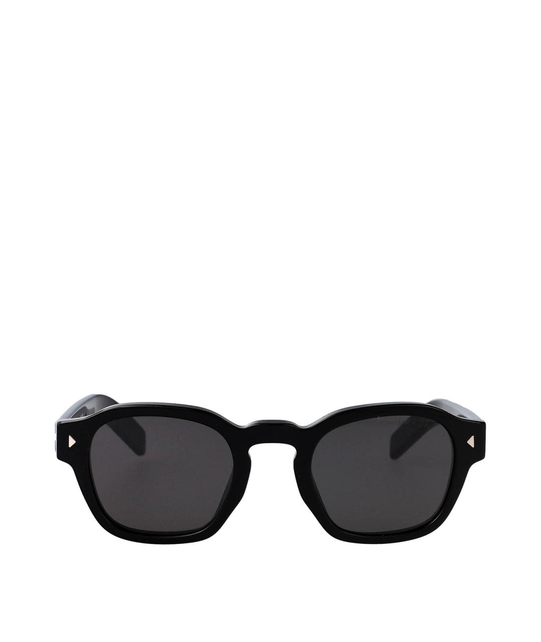 PRADA Черные пластиковые солнцезащитные очки, фото 2