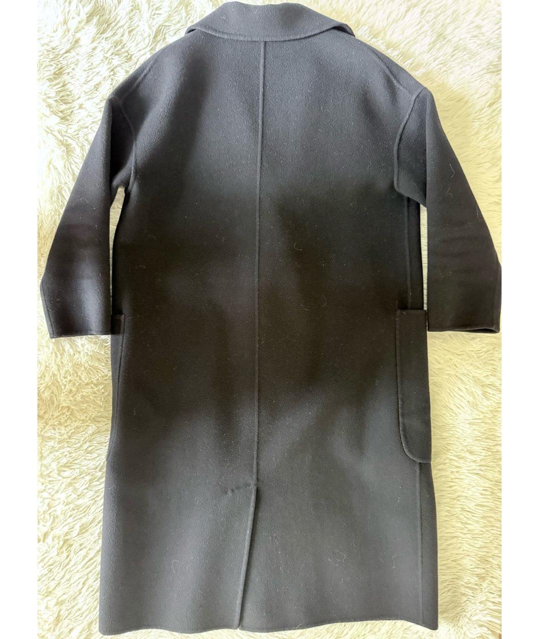 MAX MARA Черное шерстяное пальто, фото 2