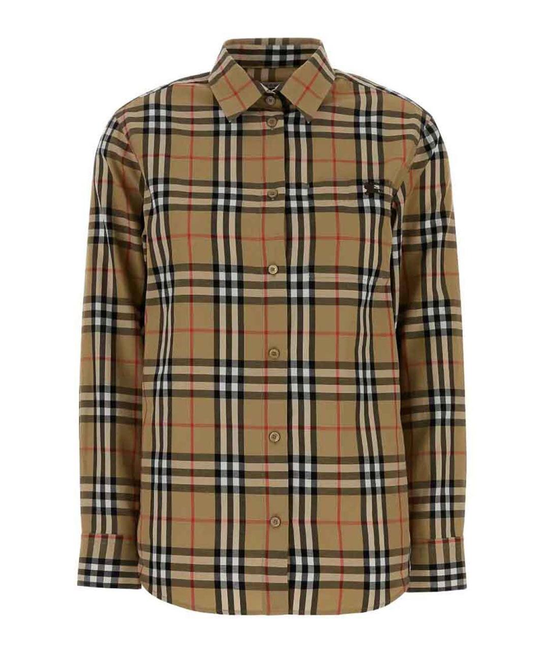 BURBERRY Черная хлопковая рубашка, фото 1