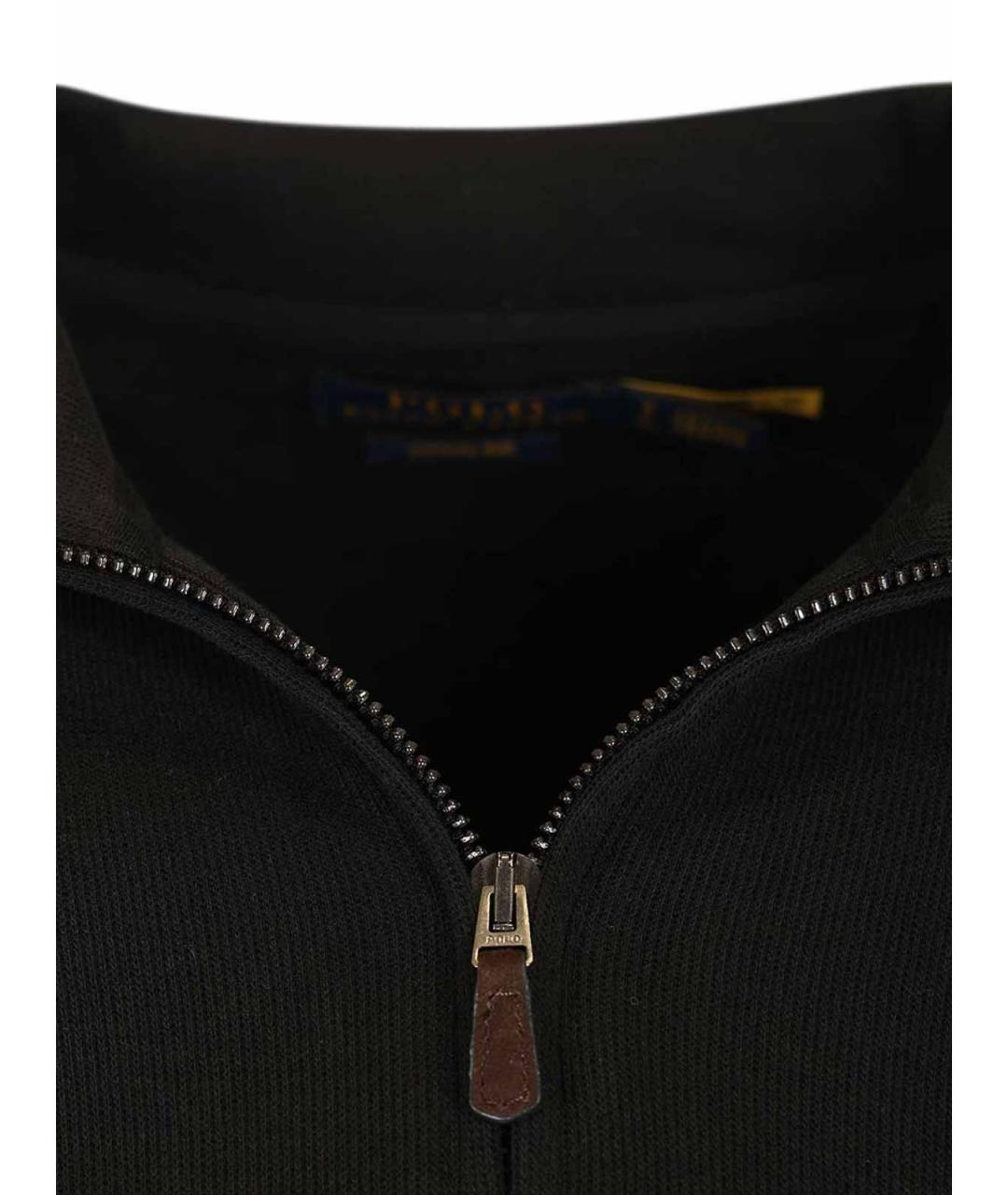 POLO RALPH LAUREN Черный хлопковый джемпер / свитер, фото 5