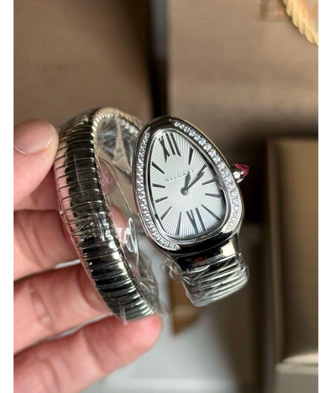 BVLGARI Серебряные часы, фото 2