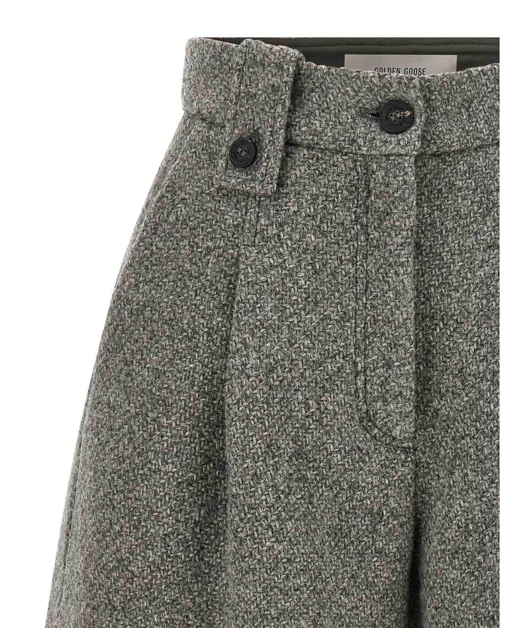 GOLDEN GOOSE Серые шерстяные шорты, фото 3