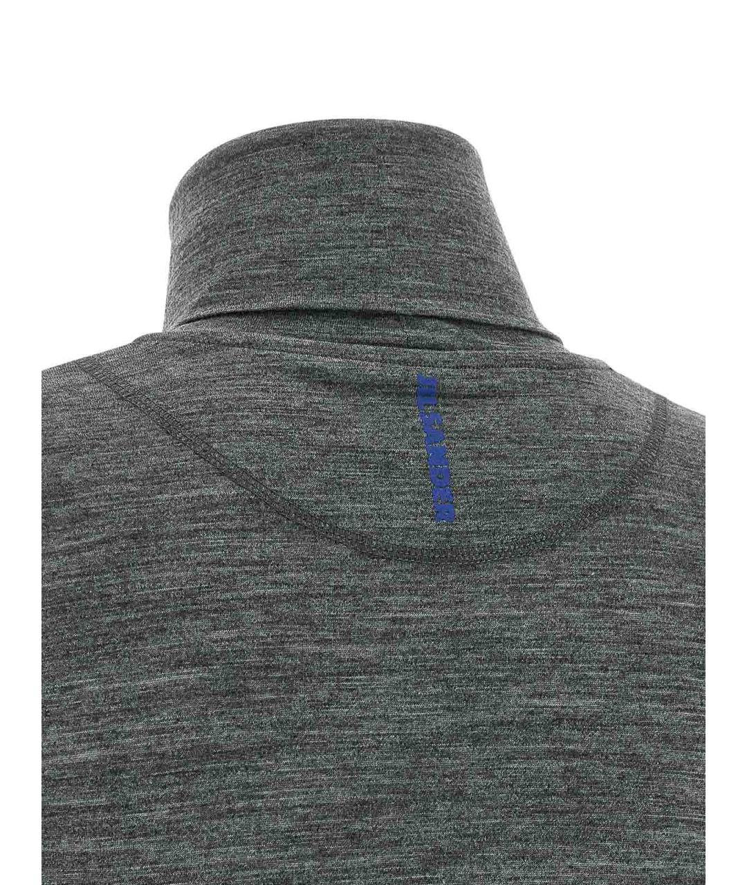 JIL SANDER Серая шерстяная водолазка, фото 4