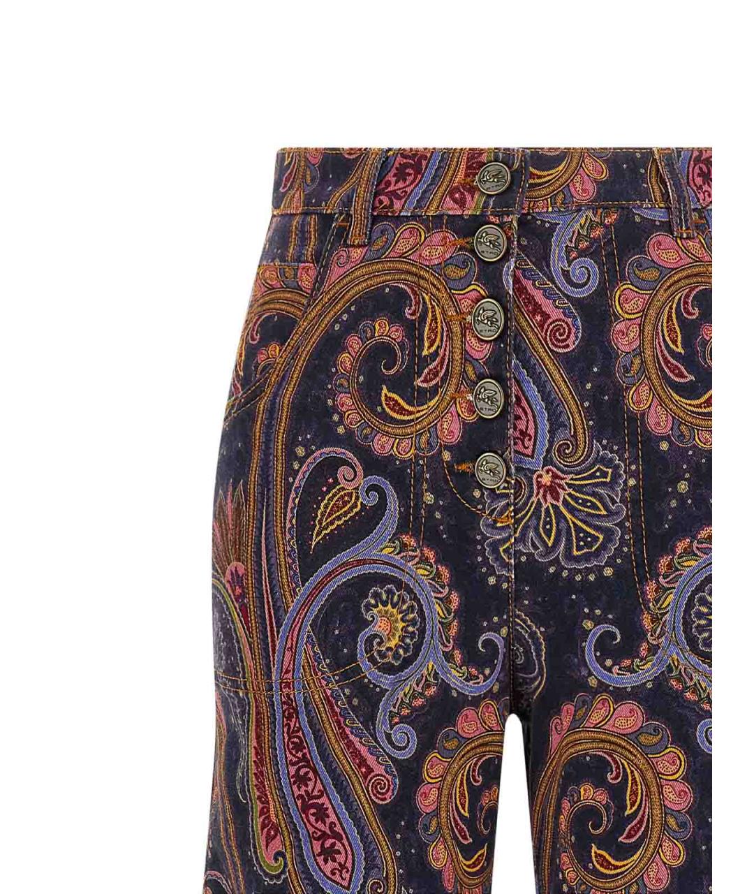 ETRO Мульти хлопковые джинсы клеш, фото 3