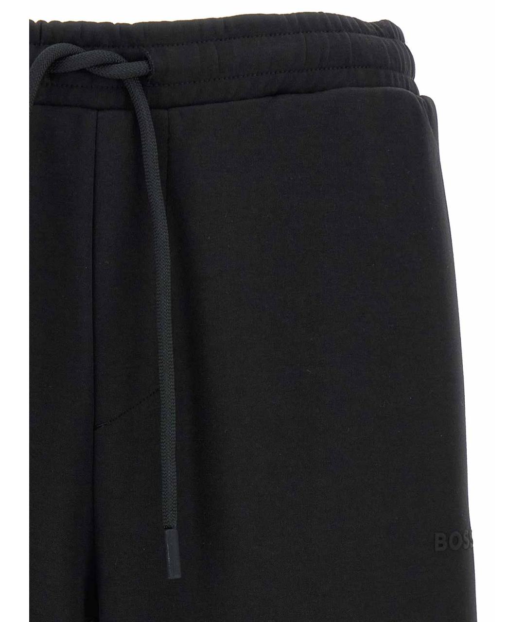 HUGO BOSS Черные хлопковые повседневные брюки, фото 3