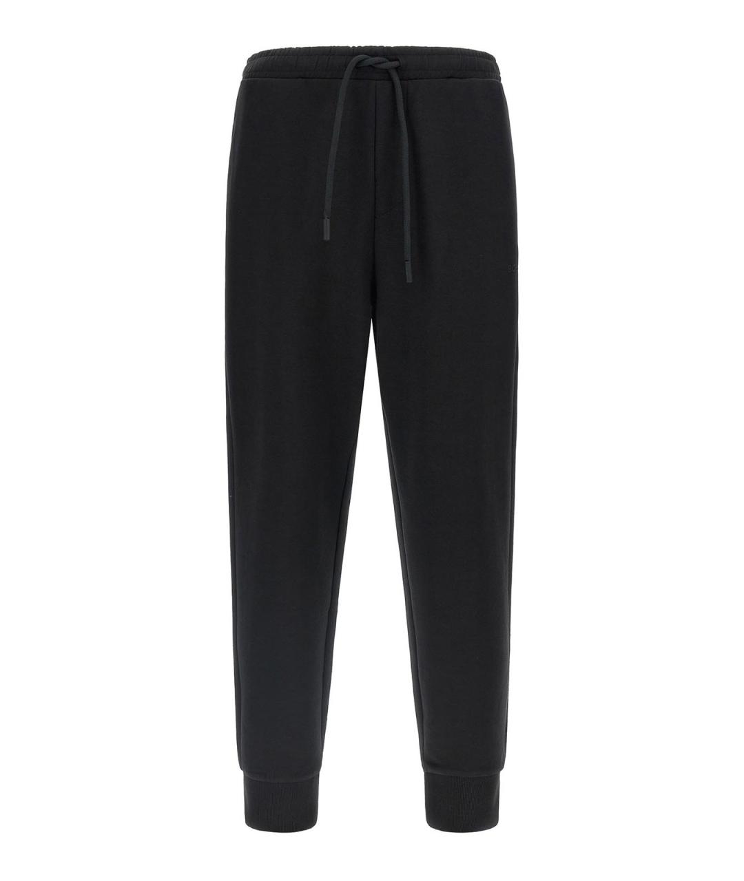 HUGO BOSS Черные хлопковые повседневные брюки, фото 1
