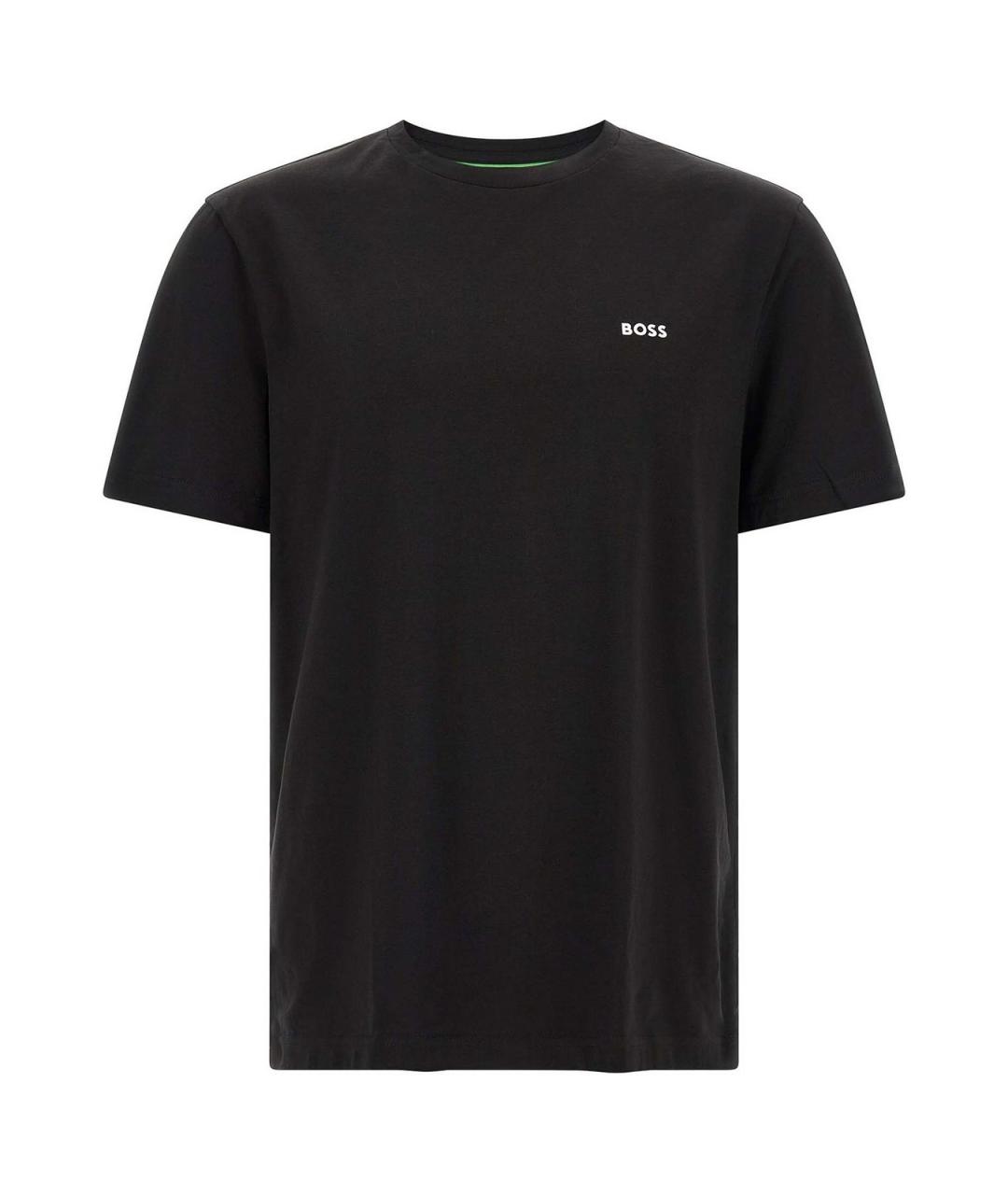 HUGO BOSS Черная хлопковая футболка, фото 1
