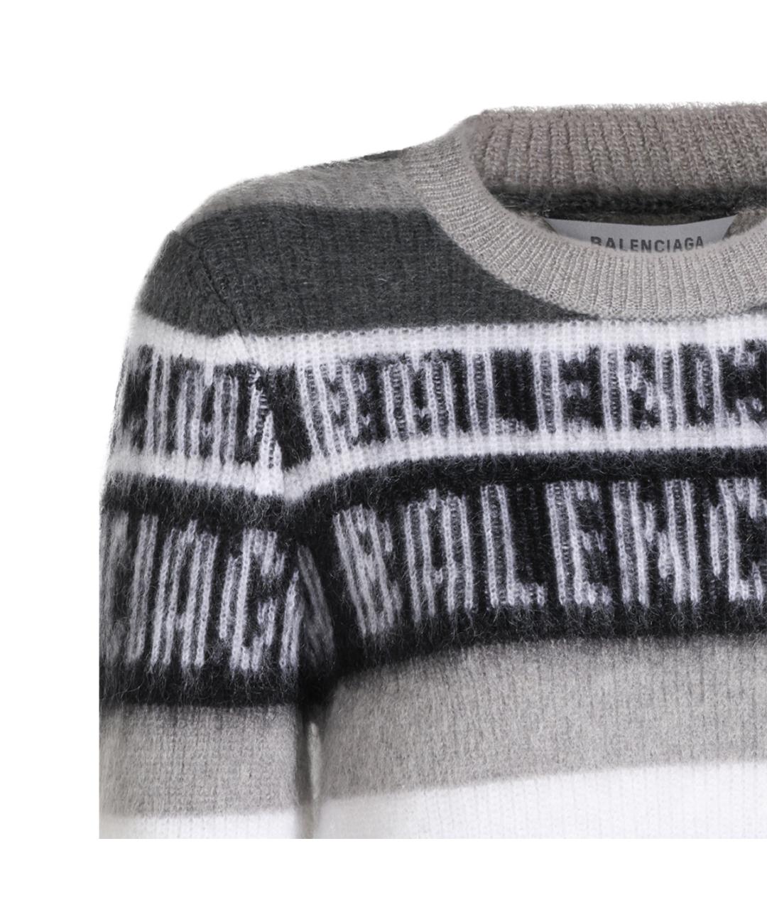 BALENCIAGA Мульти шерстяной джемпер / свитер, фото 3
