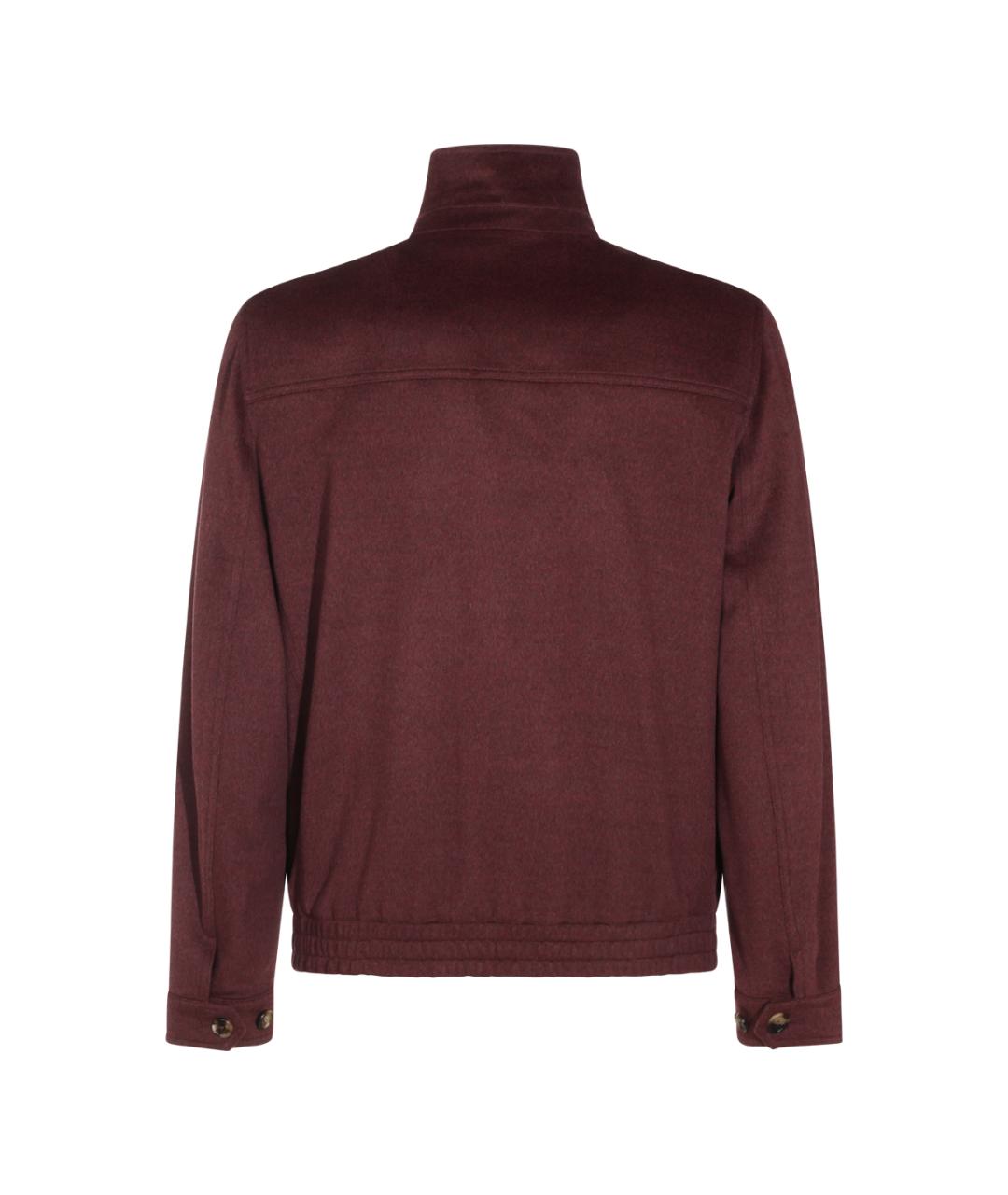 BRUNELLO CUCINELLI Бордовая шерстяная куртка, фото 3
