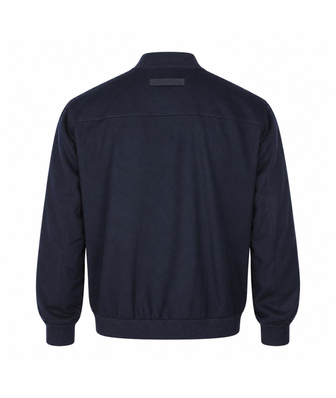 ZEGNA Темно-синяя шерстяная куртка, фото 4