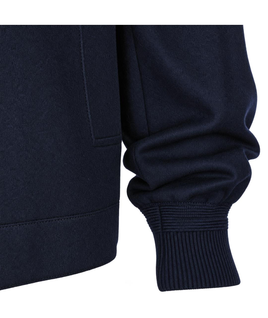 ZEGNA Темно-синяя шерстяная куртка, фото 6