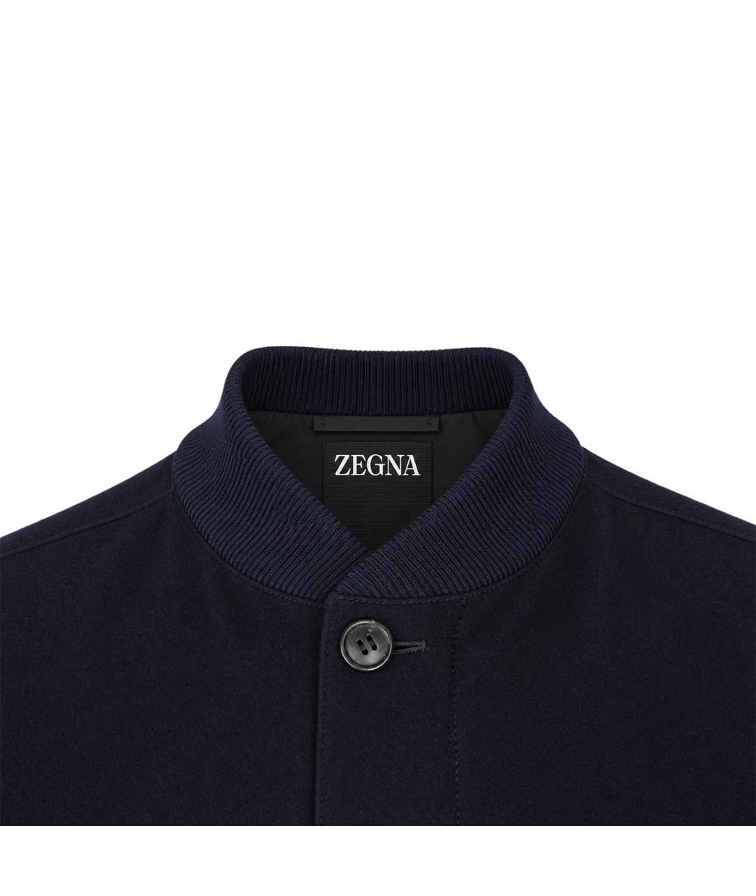 ZEGNA Темно-синяя шерстяная куртка, фото 5