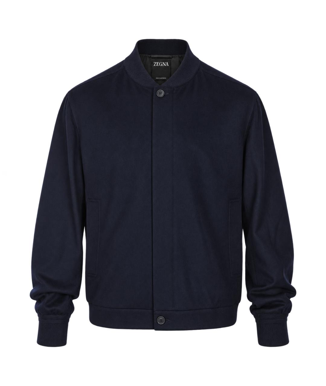 ZEGNA Темно-синяя шерстяная куртка, фото 1