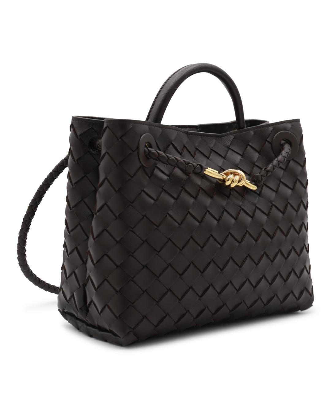 BOTTEGA VENETA Коричневая кожаная сумка тоут, фото 2