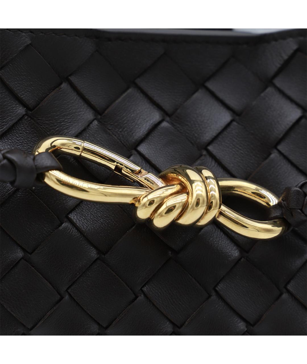 BOTTEGA VENETA Коричневая кожаная сумка тоут, фото 4