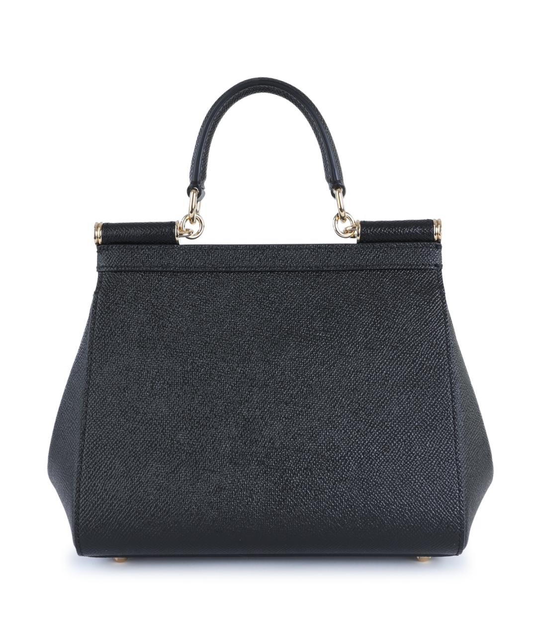 DOLCE&GABBANA Черная сумка тоут, фото 5