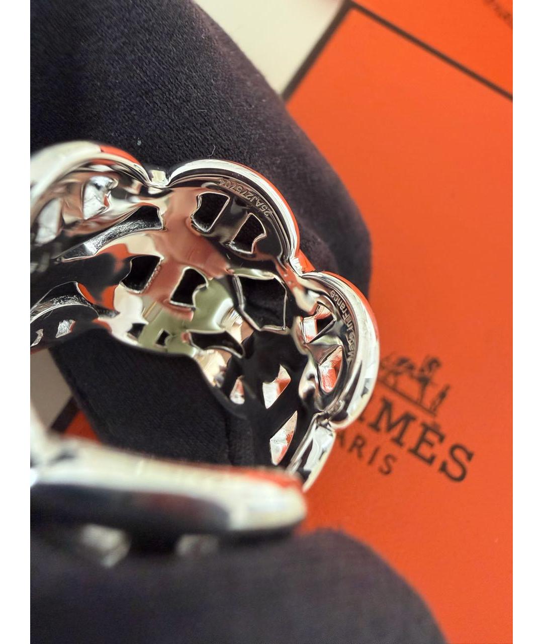 HERMES Серебряное серебряное кольцо, фото 3