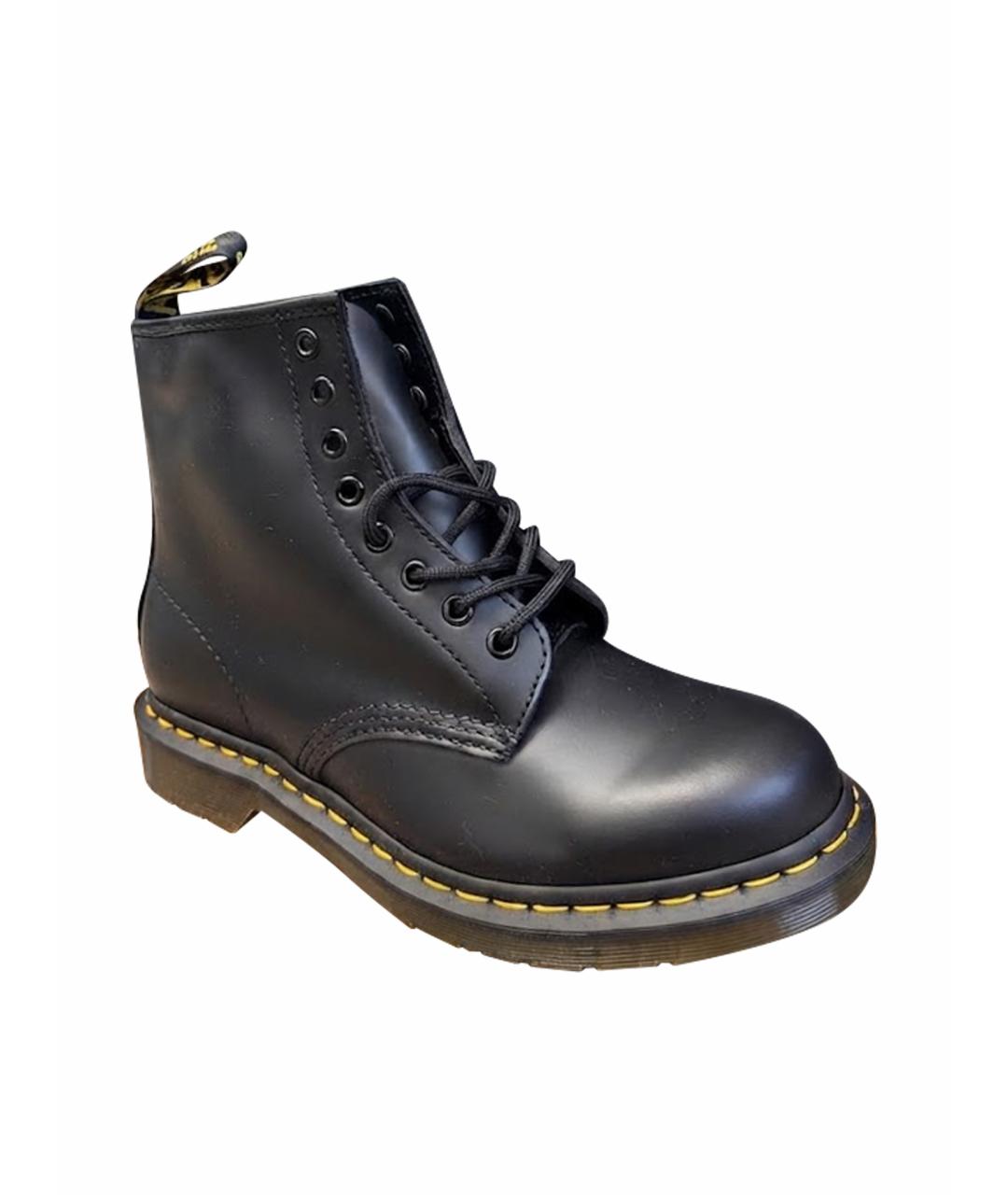 DR. MARTENS Черные кожаные ботинки, фото 6