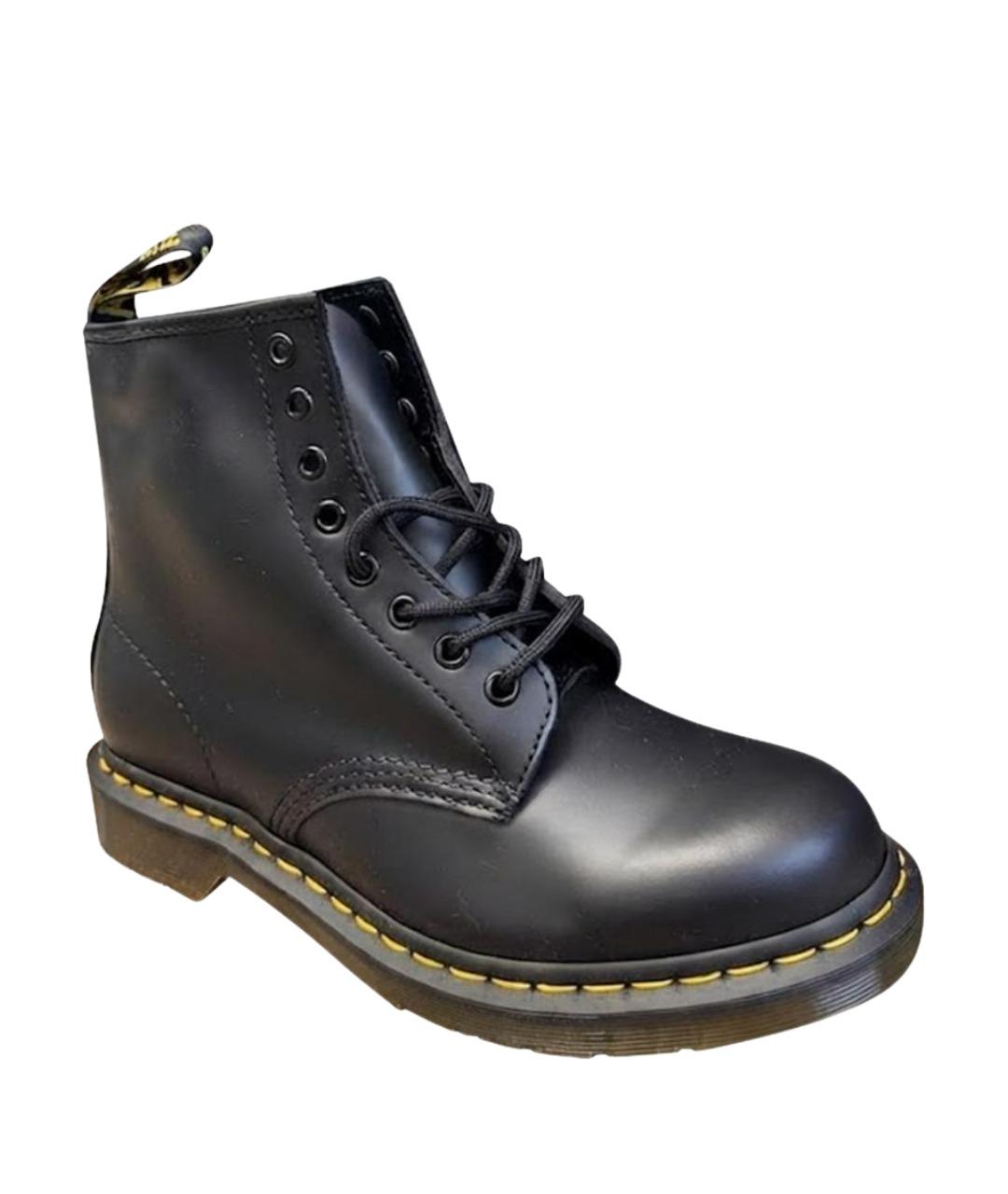 DR. MARTENS Черные кожаные ботинки, фото 1
