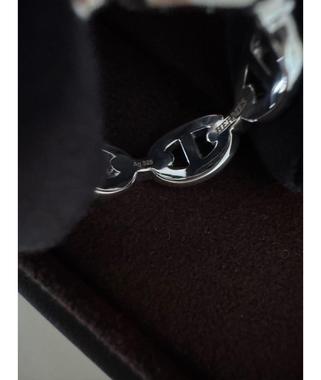HERMES Серебряное серебряное кольцо, фото 5