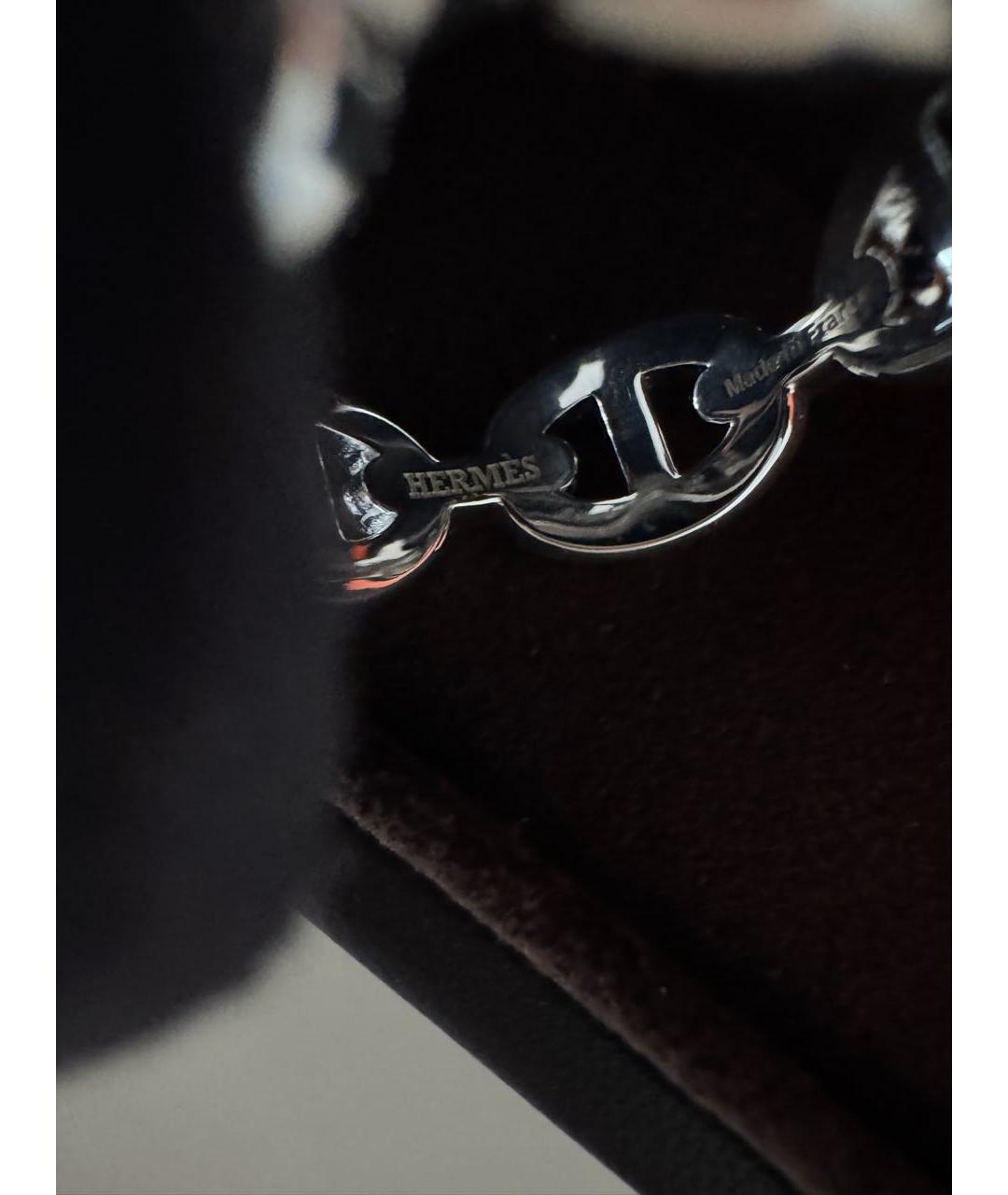 HERMES Серебряное серебряное кольцо, фото 4