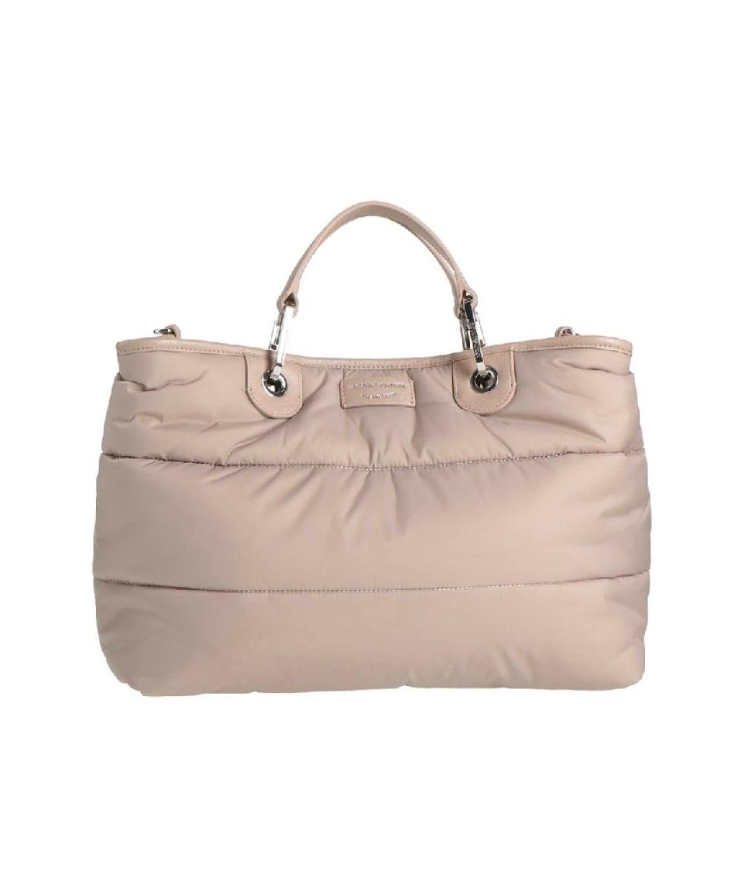 EMPORIO ARMANI Серая нейлоновая сумка с короткими ручками, фото 1