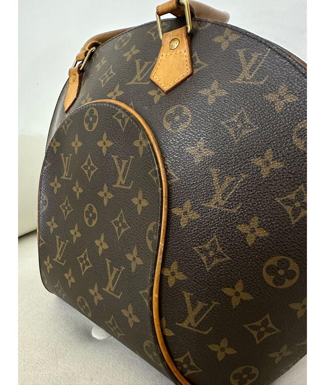 LOUIS VUITTON Коричневая сумка с короткими ручками из канвы, фото 2