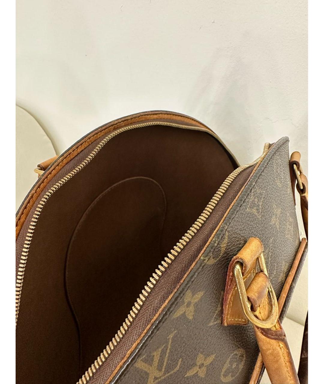 LOUIS VUITTON Коричневая сумка с короткими ручками из канвы, фото 3