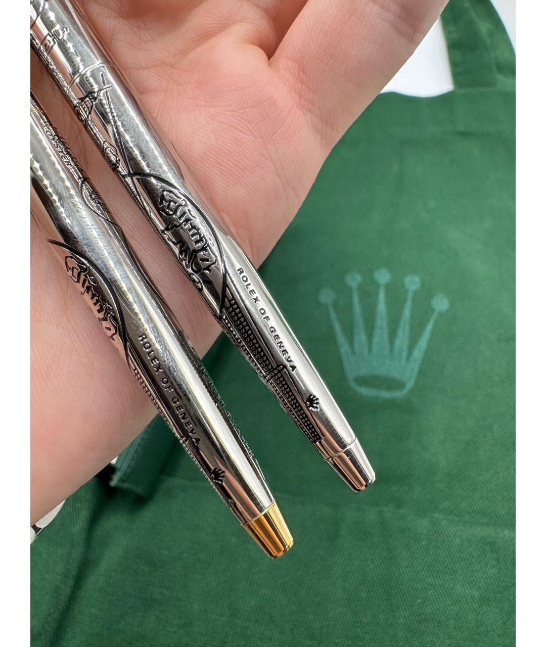 ROLEX Золотая металлическая шариковая ручка, фото 6