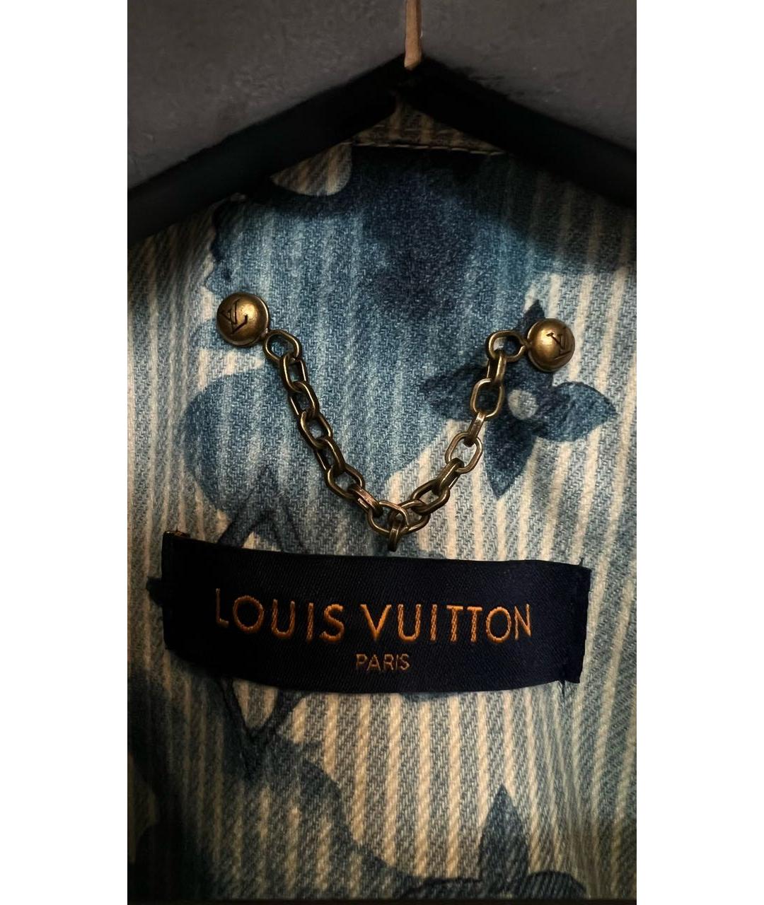 LOUIS VUITTON Голубая кэжуал рубашка, фото 6