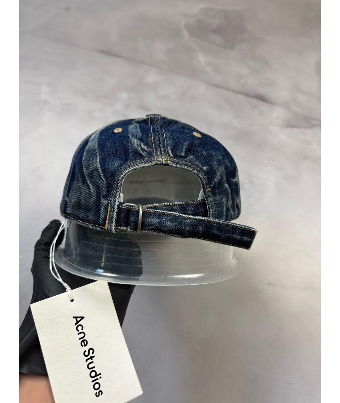 ACNE STUDIOS Синяя хлопковая кепка/бейсболка, фото 4