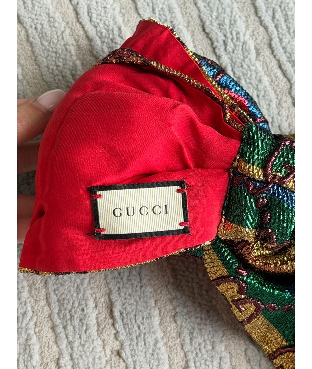 GUCCI Красная повязка на голову, фото 3